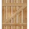 Ekena Millwork Spaced Board-n-Batten Shutters w/Z-Bar, Rough Sawn Western Red Cedar, 28 7/8W x 33H, PR RBS06Z29X033RWR - alternate 5